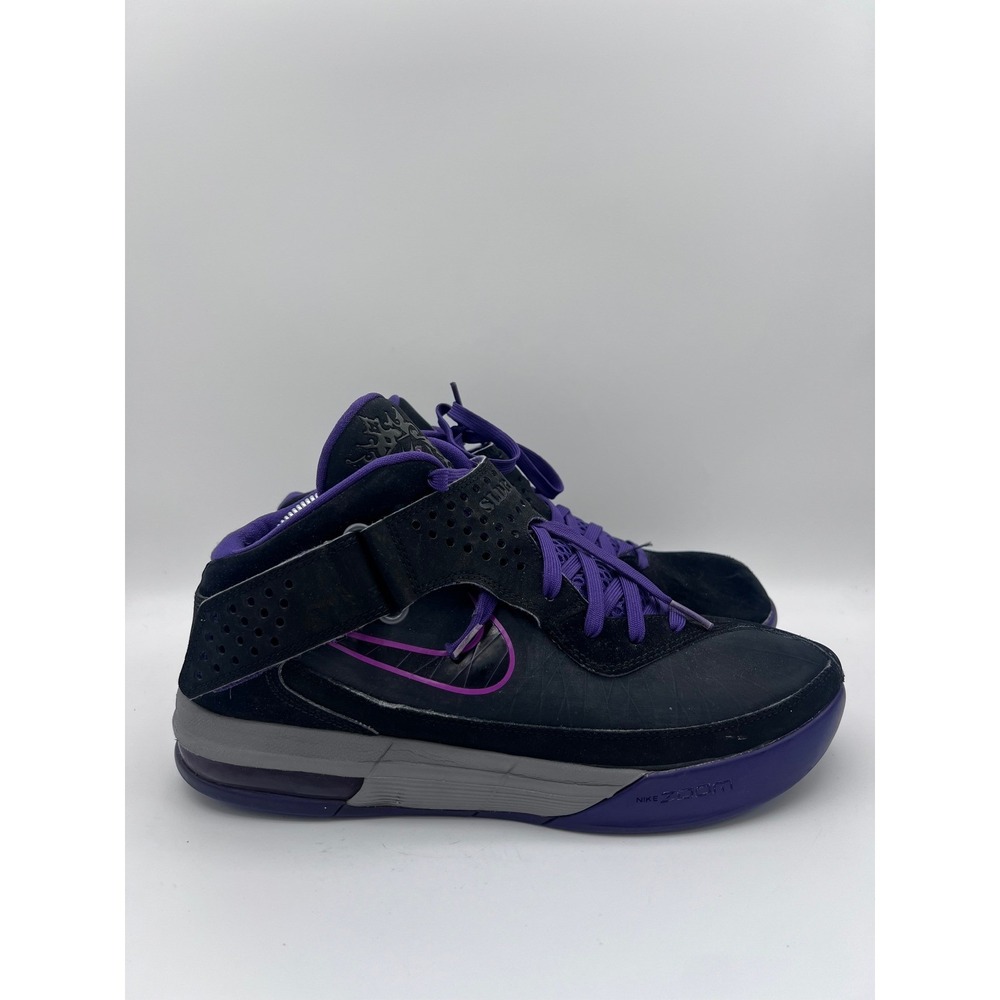 Nike‎ Zoom Soldier V LeBron James Black Court Purple Basketball Shoes 454131-005